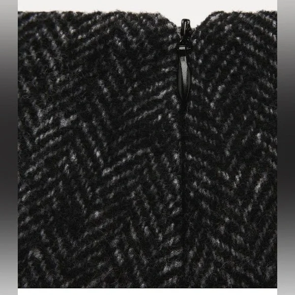 Zara Embroidered Herringbone Skirt Zara Women Collection | NWT - Picture 5 of 7
